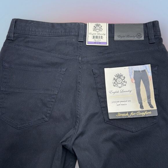 ENGLISH LAUNDRY Men’s 30 x 32 Blue Straight Leg Jeans - Picture 3 of 4